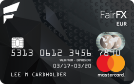 Fair FX prepaid euro currency card