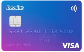 Revolut prepaid US Dollar currency card